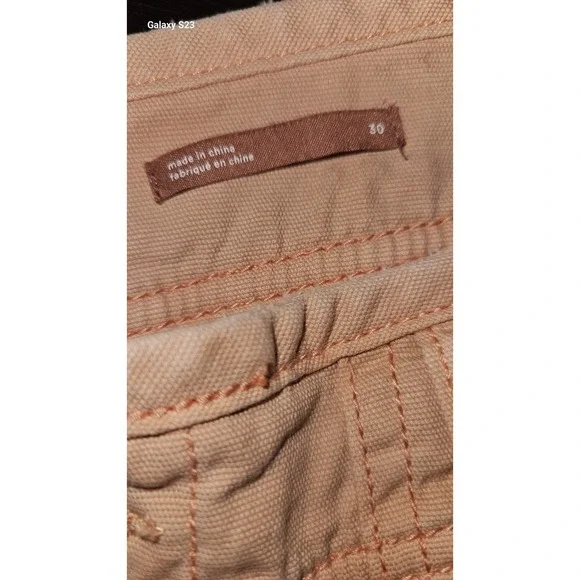 Anthropologie Pilcro The Wanderer Patchwork Low Slung Barrel Pants Size 30 Flaws - Picture 7 of 16